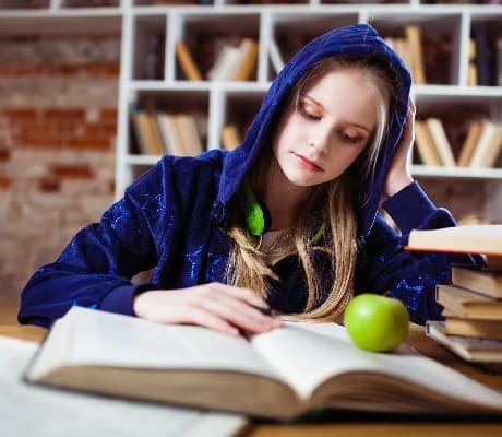 woman reading