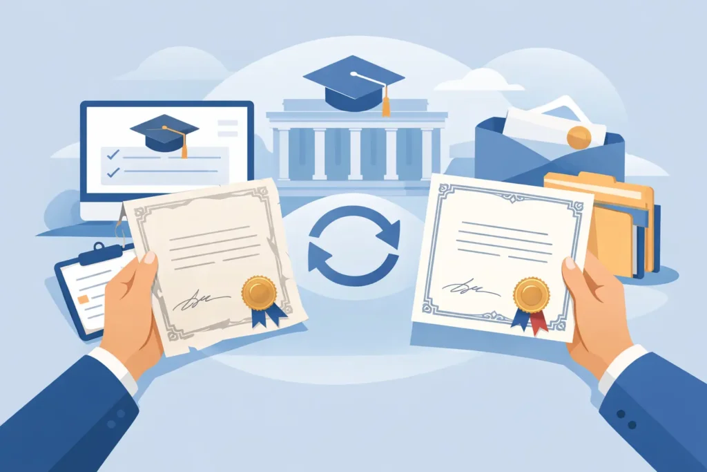 How to Get a Replacement University Degree Certificate